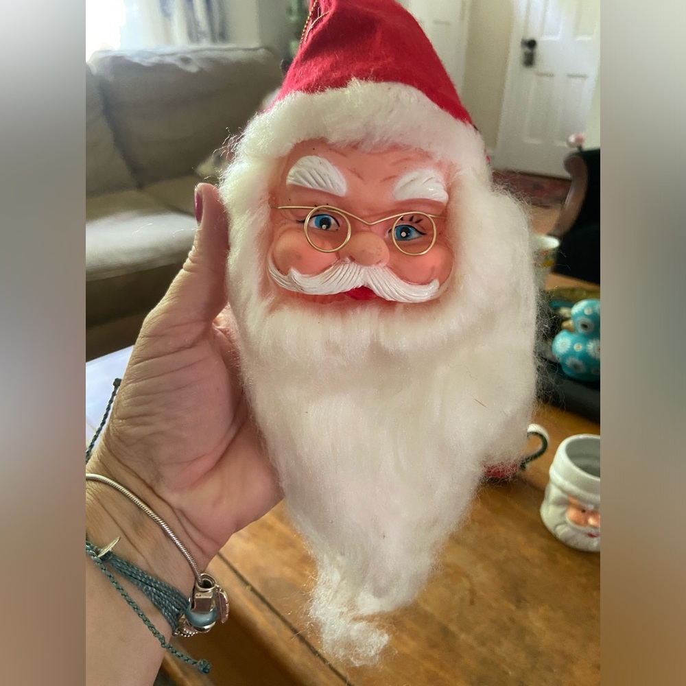 Vintage Santa Clause Head Ornament